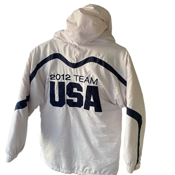 Officially Licensed 2012 Team USA White Winter Parka Jacket Size Medium - Picture 2 of 5